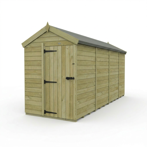 5 x 15 Apex Shed Tanalised (Single Door, No Windows) 1
