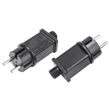 Dual EU Plug Fairy Lights Power Supply Adapter, 12V AC Adapter IP44 for Versatile Outdoor and Indoor Lighting