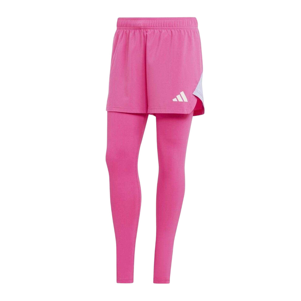Adidas (16 Uk R, Pink) Womens/Ladies Fitted Leggings