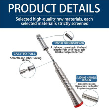 31-44CM Telescopic Small Pull Hammer for Car Dent Repair with Built-in Spring Anti-Skating Hail Pull Hammer Tool Sets