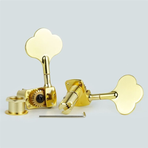 Four-String Open-Back Electric Bass Tuning Pegs, Chrome Tuning Pegs, String Tuner 2