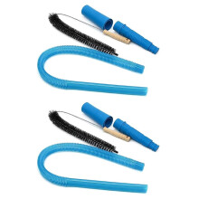 Upgraded Dryer Vent Cleaner Kit - Flexible Dryer Lint Vac Attachment Universal Fit Deep Cleans Clogged Vents
