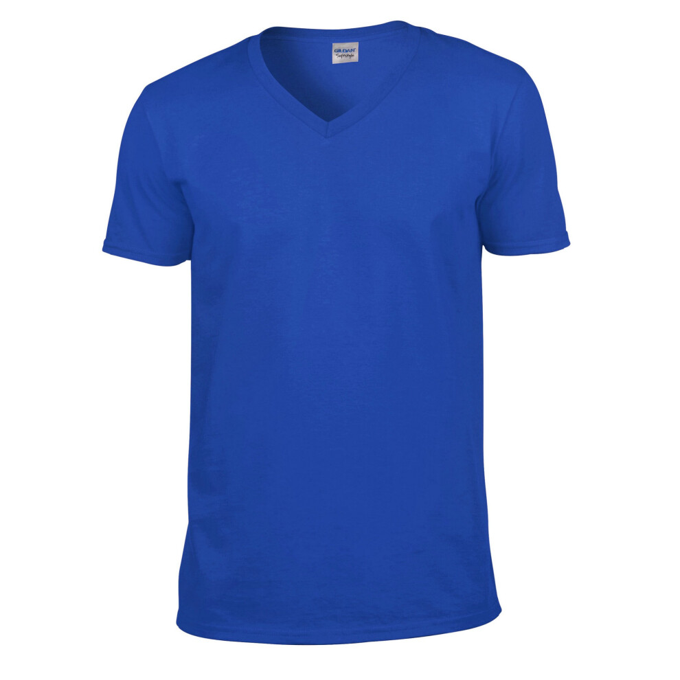 Gildan (3Xl, Royal Blue) Mens Softstyle V Neck T-Shirt