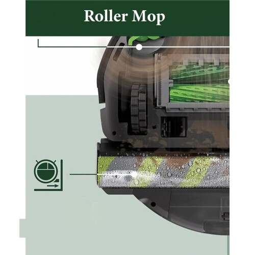 Roller Mop for   Max 705 Combo/Max 706 Combo Robot Vacuum Cleaner, Washable Microfibre Mop Roller 1pcs