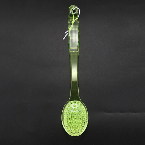Long Handled Body Bath Shower Back Brush Scrubber Massager Disability Helper Green