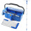 Professional Window Cleaning Kit with Bucket Long Handle Window Squeegee and Microfiber Scrubber 3