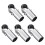 5pc 25mm Structural Pipe Connectors Mal Pipe Connector Pipe Rod Support Fixed Clamp Connection Accessories A 1