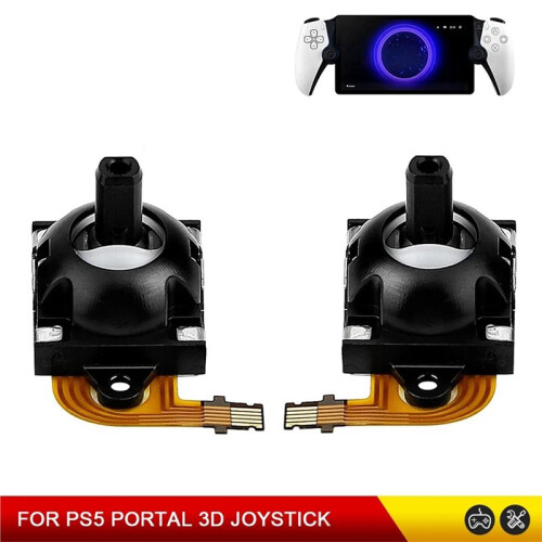Hall Effect Joystick Replacement Pair 3D Analog Thumbstick Left Right for PS Portal PS5 Portal Game Console Controller 2