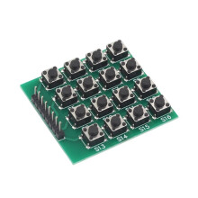 10 Pezzi Matrice 4x4 Modulo Tastiera A 16 Tasti con 16 Pulsanti MCU per