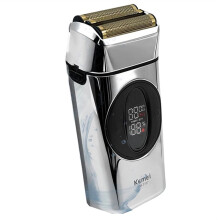 Kemei Tondeuse à Barbe Professionnelle IPX7, Rasoir Électrique en Métal, 10 000 Tr/Min, Tondeuse à Barbe 2 en 1 pour Hommes -397