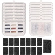 Lot de 15 Filtres Rectangulaires pour PET-KIT, Compatibles avec les Fontaines à Eau Sans Fil pour EVERSWEET MAX (3 L/105 Oz Liq.)
