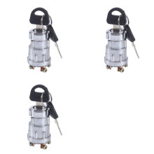 3X Universal Car Boat 12V 4 Position Ignition with 6 Keys for Petrol Engine Farm Machines Harvesters