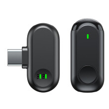 Microphone Cravate Sans Fil 1 en 1 Type-C avec Réduction de Bruit par IA, Clip Magnétique, Enregistrement Audio et Vidéo pour Vlogs