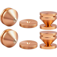 Isolation Feet for Turntable and Subwoofer, Aluminum Copper Alloy Anti-Vibration Spikes with Diffraction , 4-Pack