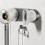 Magnetic Suction Hair Dryer Bracket with Dual Tier Floor Type Storage 5