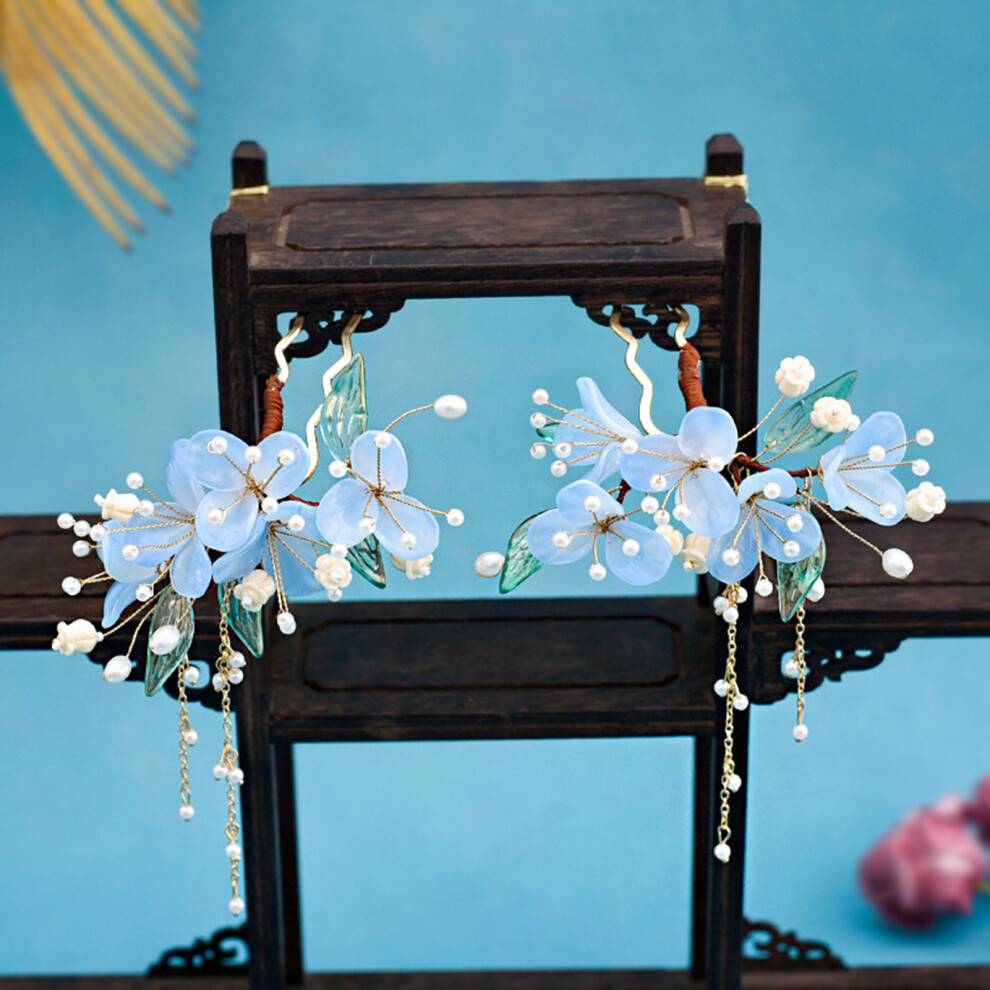 Roc-Electron (2Pcs) Luxury Pearl U-Shape Hairpin For Weddings & Gifts