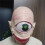 Masque en latex de monstre à un œil 1