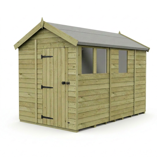 6 x 13 Apex Shed Tanalised (Double Door, With Windows) 1