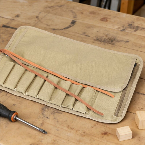 8-Compartment Roll Storage Bag,Large Capacity,Portable Engraving Knife,Wrench,Screwdriver,Hardware Tool Storage Bag 1