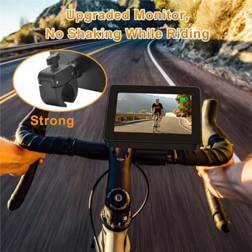 Espelho Retrovisor para Bicicleta com Tela de 4,3 Polegadas, Visão Noturna e Resolução 1080P, Ideal para Bicicletas Elétricas. 1