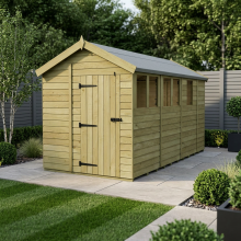 6 x 13 Apex Shed Tanalised (Single Door, With Windows)