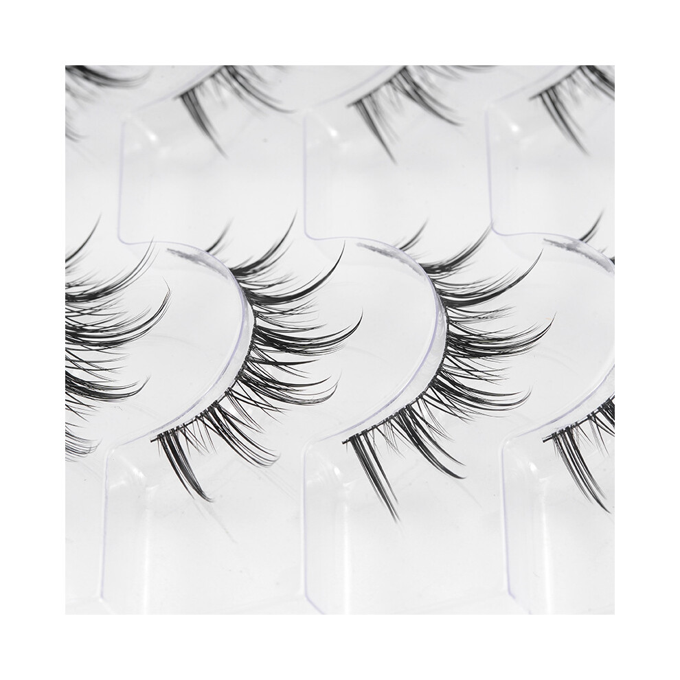 Creation-3C Lightweight 8-Pair Wispy Fake Eyelashes For Women
