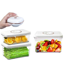 Machine de Mise Sous Vide Portable et Compacte avec 3 Récipients, Scelle Types D'Aliments, Idéale pour les Voyages et la Cuisson Sous Vide