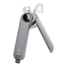 Tondeuse à Griffes 2 en 1 pour Chiens et Chats, 3 Vitesses Réglables, avec Tête Manuelle et Lumière LED pour une Coupe en Toute Sécurité B