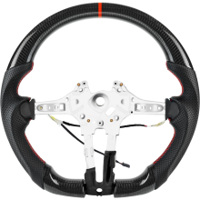 Volant Sport en Carbone Chauffant pour BMW Série M Sport M5 F10 F11 — accessoire tuning bmw, volant cuir perforé