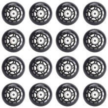 16 Pakowane KółKa do Rolek do Rolek do UżYtku WewnąTrz / na ZewnąTrz Zamienne KółKo z ŁOżYskami 70 Mm, Czarne