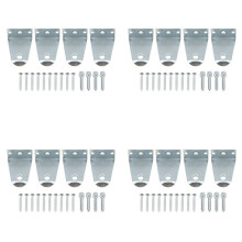 16x Metal Hold Down Brackets and Pins, Blind Brackets Blind Holder Replacements for Horizontal Blind Shades Window