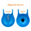 Toilet Flapper Replacement, 2 Pack 3 Inch for  99-788 with 2 Handle Chains Rubber Water Saving Easy to Install 3