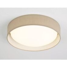 Searchlight 9371-50WSI Gianna Flush Ceiling Light in White and Silver - Dia: 500mm