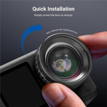 Macro Lens for Osmo Action 6 Only,2-3 cm Ultra-Close- Focus Range,HD Glass Close- Filter,Action Camera Accessory