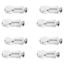 8X Toilet Screws and Toilet Lid Screws Stainless Steel Top Fixing Hinges Screws, for Toilet Replacement Parts
