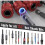 Non-Slip Bit Holder Key Chain 6pc, Drill Bit Holder for 1/4" Hex Shank Bits, Bit Holders for Impact Driver Drill 3