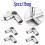5pc 25mm Structural Pipe Connectors Mal Pipe Connector Pipe Rod Support Fixed Clamp Connection Accessories B 6