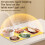 Portable Electric Warming Tray Foldable Food Warmer Mat Setting Fast Full-Surface Heating US Plug 6