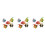 Artificial Multi-Colored Plastic Fish Ornament 15Pcs for Aquarium 1