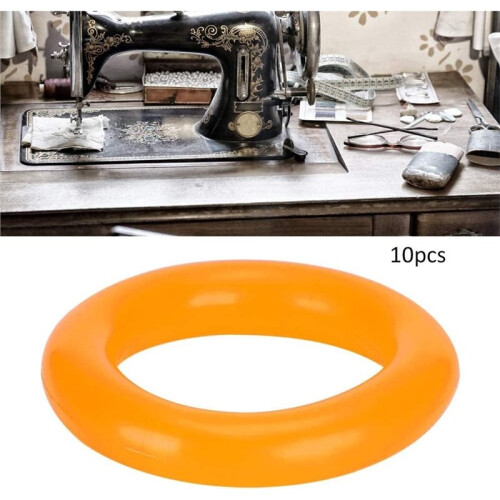 10Pcs Bobbin Winder Rubber Ring,Friction Wheel Tire Ring Replacement Accessories for Vintage Sewing Machine 2