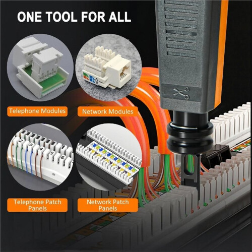 110 Punch Down Tool, Smooth-Cutting  Punch Down Tool for Cat5/Cat6/RJ45, Durable Ethernet Tool Engineers 2
