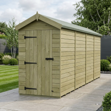 4 x 16 Apex Shed Tanalised (Single Door, No Windows)