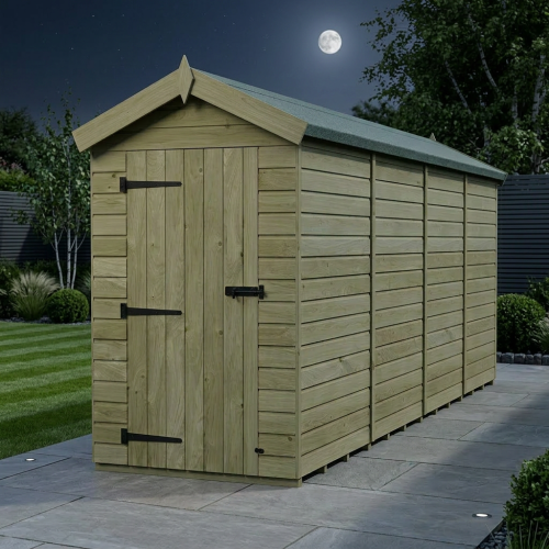 4 x 16 Apex Shed Tanalised (Single Door, No Windows) 2