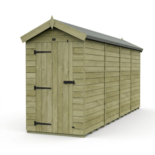 4 x 16 Apex Shed Tanalised (Single Door, No Windows) 1