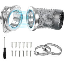 Kit de Raccordement Magnétique pour Conduit de Sécheuse, Connexion et Déconnexion Rapides, Aimant Puissant, Alignement Automatique DV180, Joint