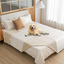 Manta para Perro Mata Protectora Impermeable Apta Para Lavar Beige 100x120cm — cubrecama sofá mascotas