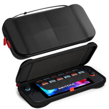 Funda rígida de viaje para la consola Nintendo Switch 2 para 12 juegos Negra — estuche transporte consola