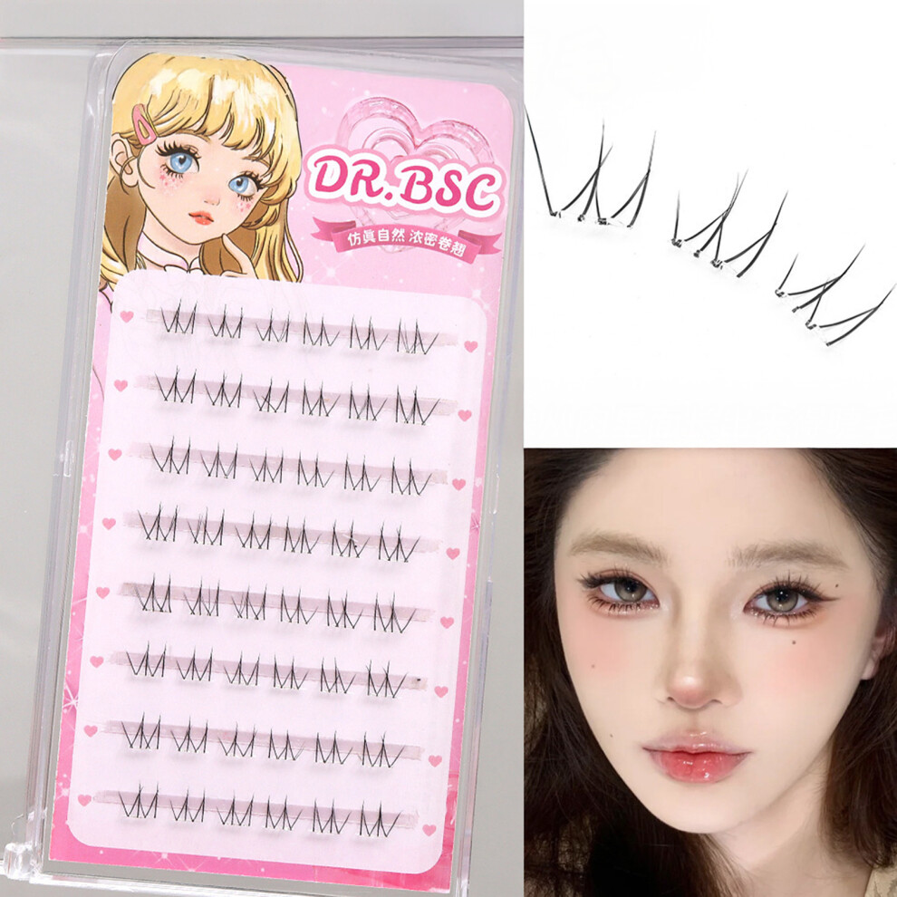 Phui-Pet-Supplies (Single Eyelash) Fashion Show Lower Lash Clusters 4-6Mm