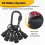 2set Bit Holders Keychain, 1/4 Inch Hex Shank Bit Holders, Quick-Change Design for Nut Driver, Screwdriver & Drill Bits 6