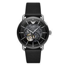 Emporio Armani AR60026 Meccanico Skeleton Black Men's Watch